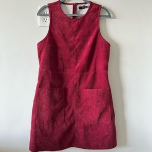 Burgundy Corduroy Dress